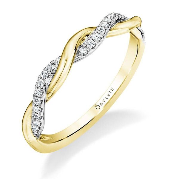 Modern Spiral Wedding Band Miner's Den Jewelers Royal Oak, MI