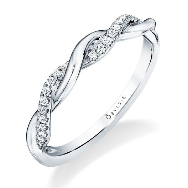 Diamond Crossover Twist Band Miner's Den Jewelers Royal Oak, MI