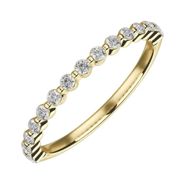Half-way Single Shared Prong Diamond Band