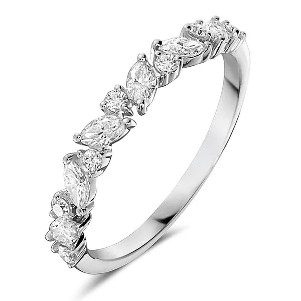 Marquise & Round Alternating Diamond Band Miner's Den Jewelers Royal Oak, MI