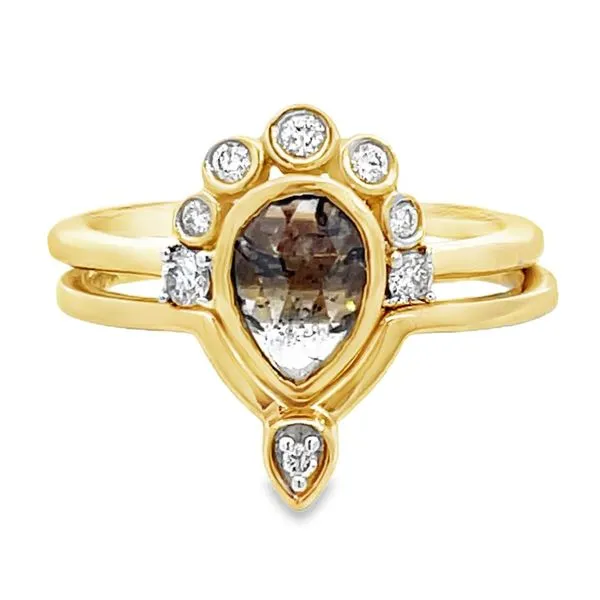 Salt and Pepper Diamond Ring Set Miner's Den Jewelers Royal Oak, MI