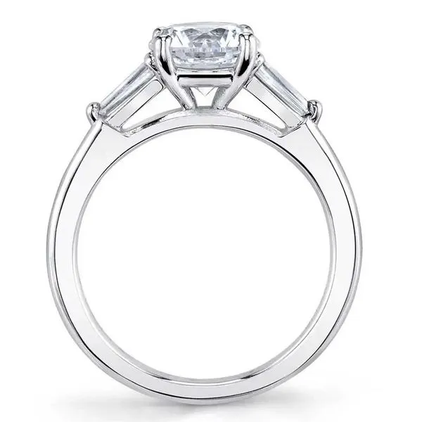 Tapered Baguette Engagement Ring Setting
