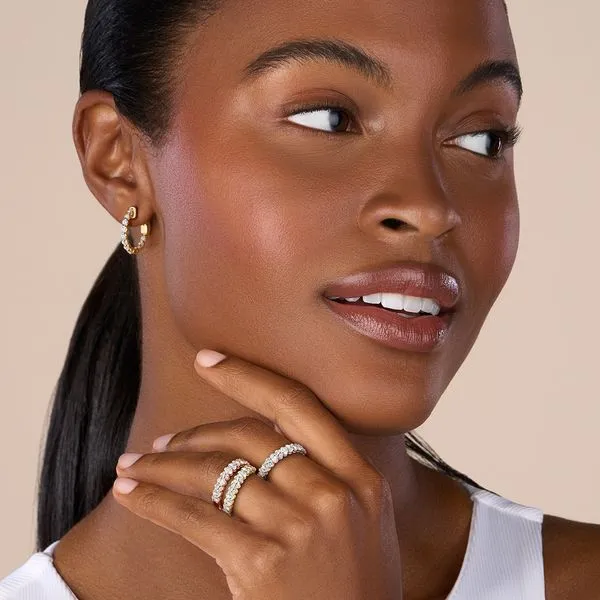 Inside-Out Diamond Hoop Earrings