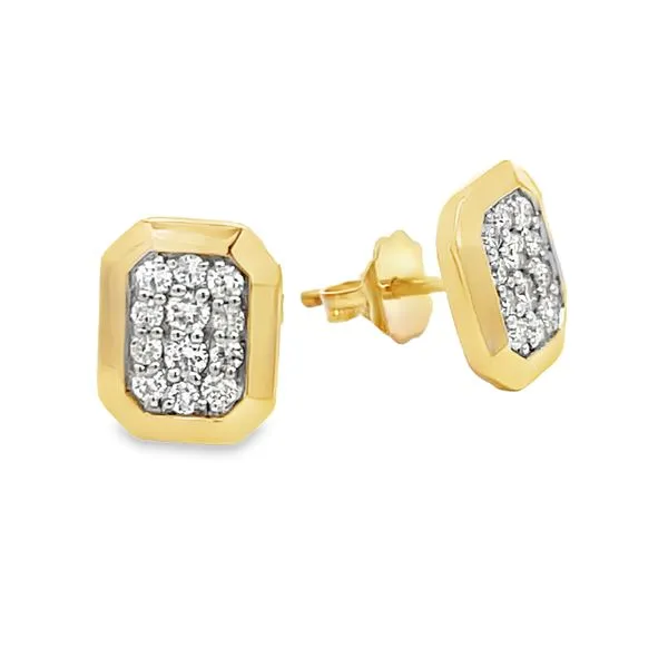 Diamond Cluster Earrings Miner's Den Jewelers Royal Oak, MI