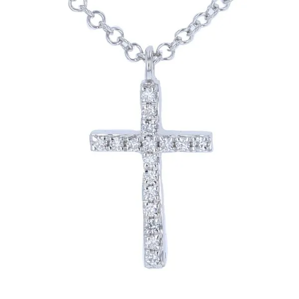 Diamond Cross Necklace Image 2 Miner's Den Jewelers Royal Oak, MI