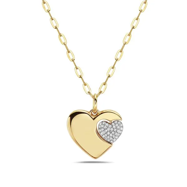 Spinning Double Heart Pendant