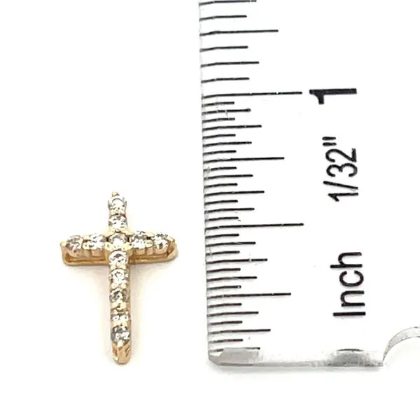 Diamond Cross Pendant Image 3 Miner's Den Jewelers Royal Oak, MI
