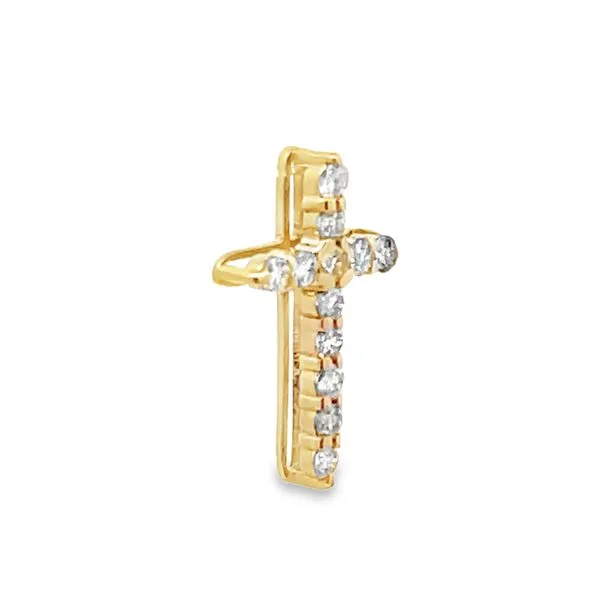 Diamond Cross Pendant Image 2 Miner's Den Jewelers Royal Oak, MI