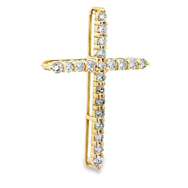 Diamond Cross Pendant Image 2 Miner's Den Jewelers Royal Oak, MI