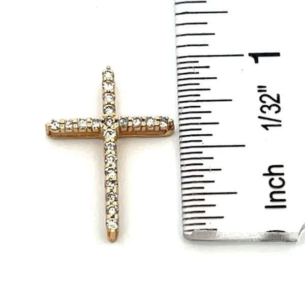 Diamond Cross Pendant Image 3 Miner's Den Jewelers Royal Oak, MI