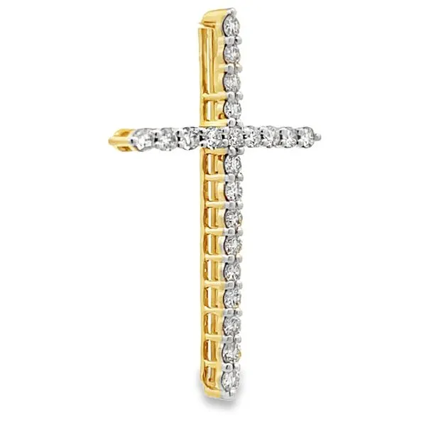 Diamond Cross Pendant Image 2 Miner's Den Jewelers Royal Oak, MI