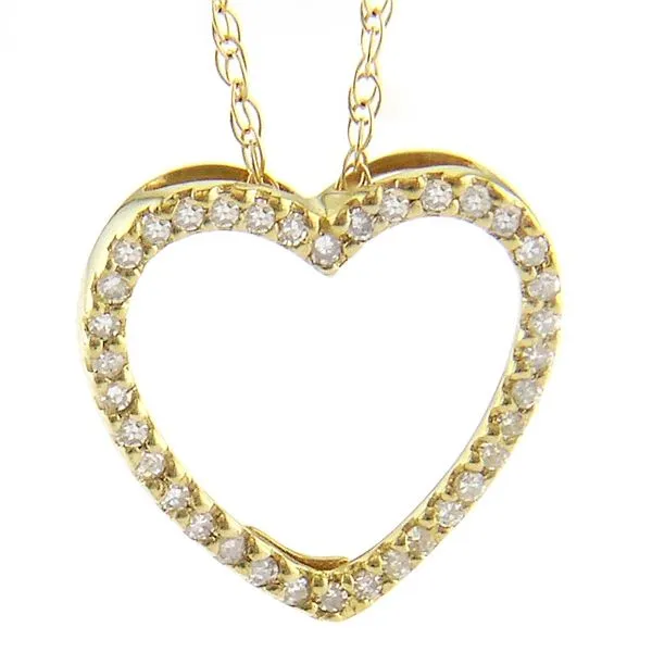 Gold & Diamond Heart Pendant Miner's Den Jewelers Royal Oak, MI