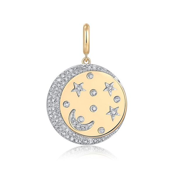 Moon & Stars Medallion Pendant Miner's Den Jewelers Royal Oak, MI