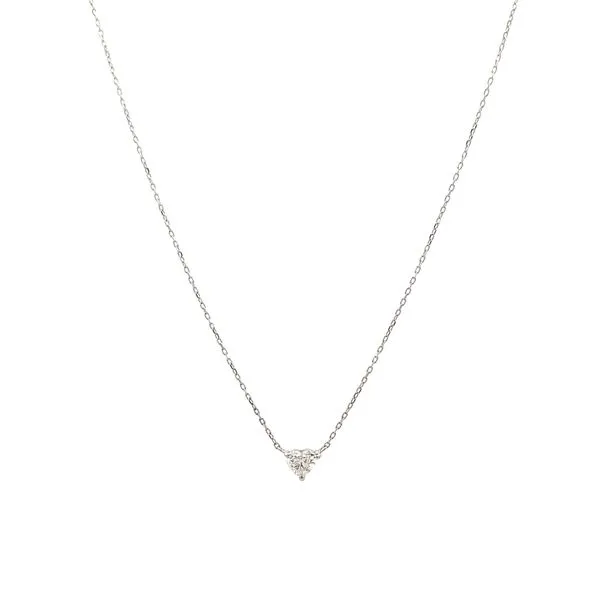 Heart Shape Diamond Solitaire Necklace Miner's Den Jewelers Royal Oak, MI