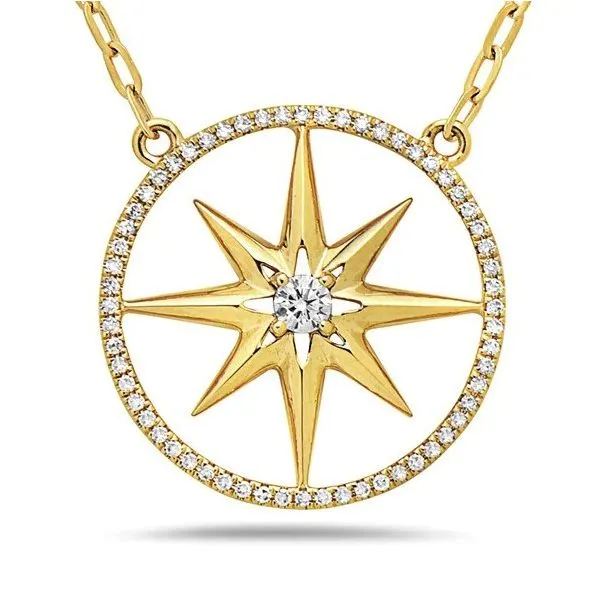 Sunburst Diamond Necklace