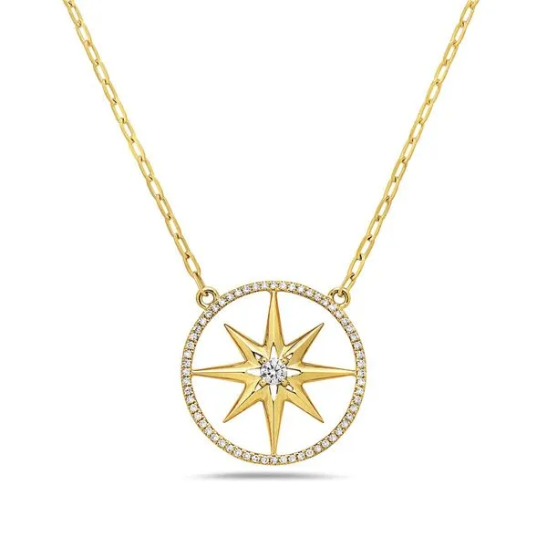 Sunburst Diamond Necklace