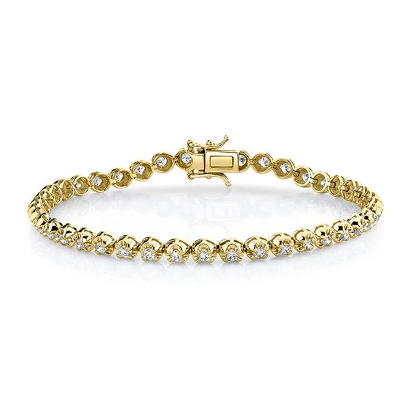 Yellow Gold Diamond Tennis Bracelet similar item image
