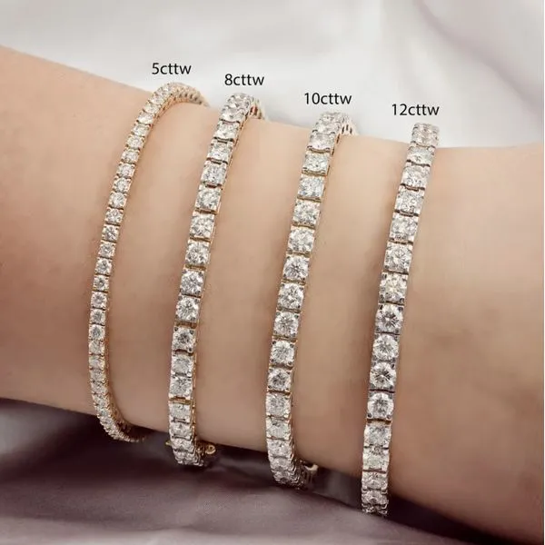 12.0ctw Diamond Tennis Bracelet Image 2 Miner's Den Jewelers Royal Oak, MI