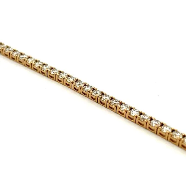 5.51ctw Yellow Gold Diamond Tennis Bracelet Miner's Den Jewelers Royal Oak, MI