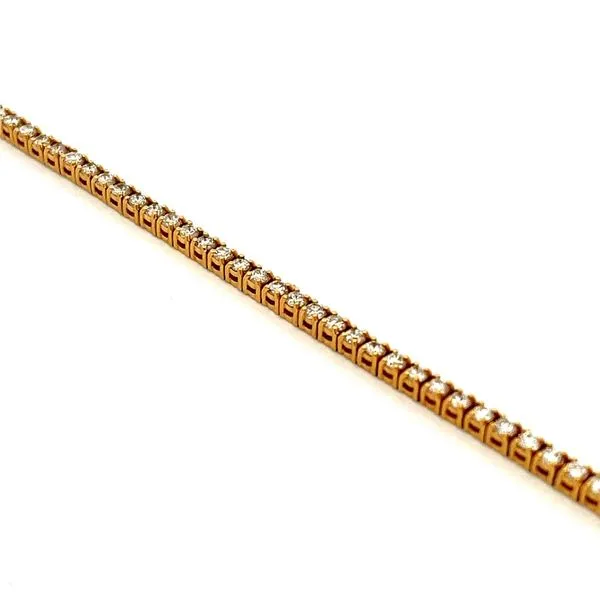 2.42ctw Yellow Gold Diamond Tennis Bracelet Miner's Den Jewelers Royal Oak, MI