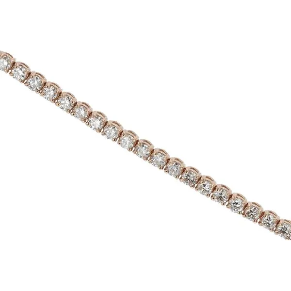 3.14ctw Rose Gold Diamond Tennis Bracelet Miner's Den Jewelers Royal Oak, MI