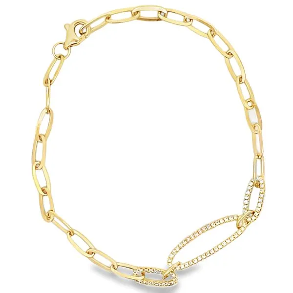 Paperclip Diamond Bracelet similar item image