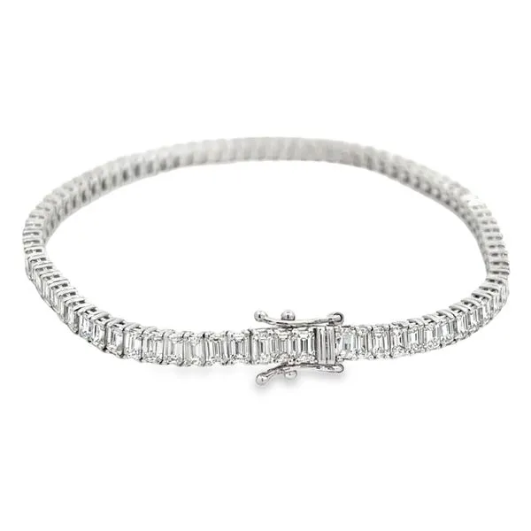 Emerald Cut Diamond Tennis Bracelet - 7.54ctw Miner's Den Jewelers Royal Oak, MI