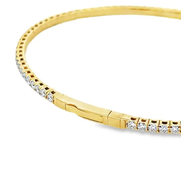 Diamond Flex Bangle Bracelet - 2.00ctw Image 2 Miner's Den Jewelers Royal Oak, MI