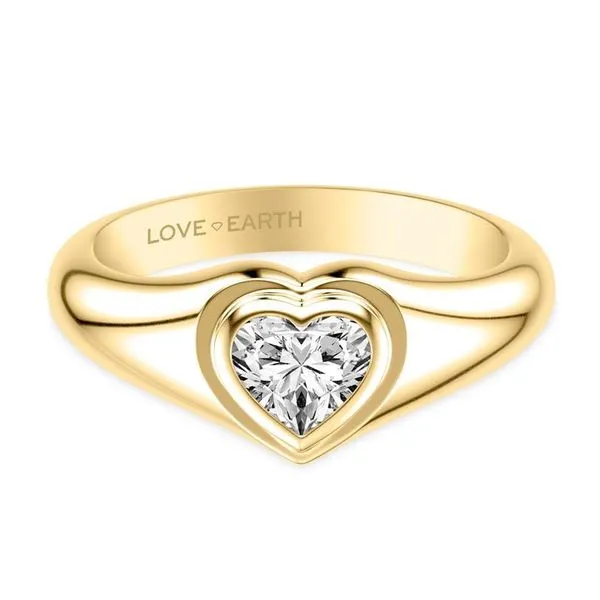 Heart Shape Lab Grown Diamond Ring Image 2 Miner's Den Jewelers Royal Oak, MI