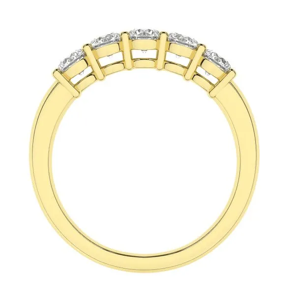 14K Yellow Gold Shared Prong Lab Grown Diamond Ring ̵...
