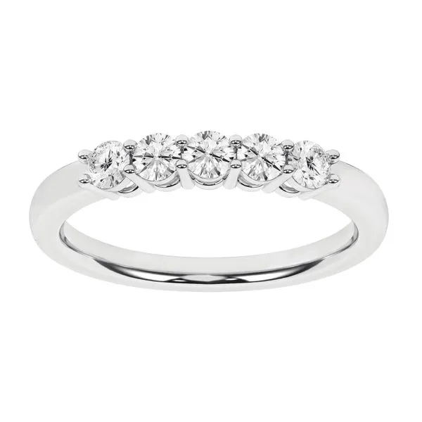 14K White Gold Shared Prong Lab Grown Diamond Ring –...