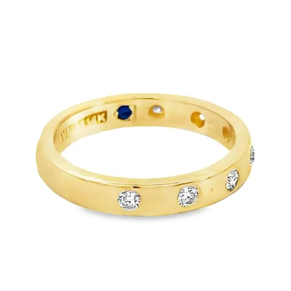 Modern Flush Set Lab Grown Diamond Ring