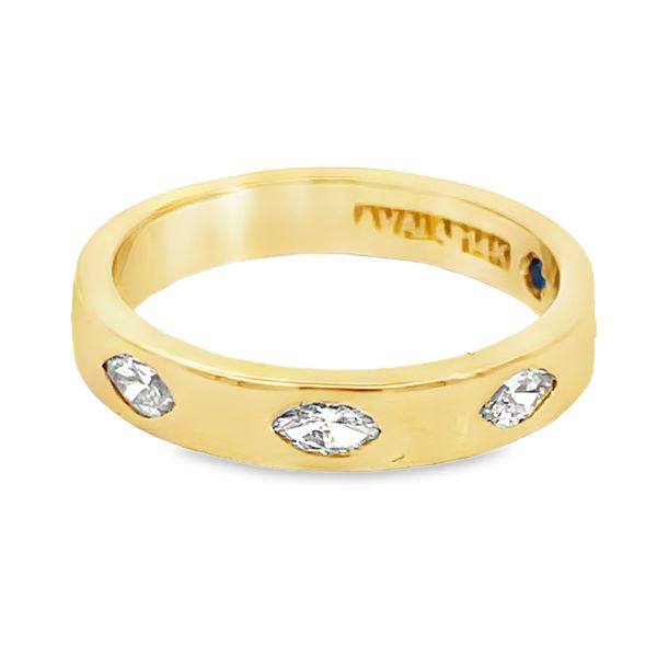 Modern Flush Set Lab Grown Diamond Ring Miner's Den Jewelers Royal Oak, MI