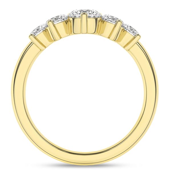 5-Stone Contour Band (Round) Image 2 Miner's Den Jewelers Royal Oak, MI