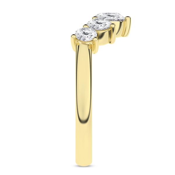 5-Stone Contour Band (Round) Image 3 Miner's Den Jewelers Royal Oak, MI