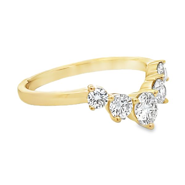 5-Stone Contour Band (Round) Image 5 Miner's Den Jewelers Royal Oak, MI