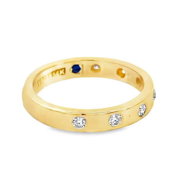 Modern Flush Set Lab Grown Diamond Ring Image 2 Miner's Den Jewelers Royal Oak, MI