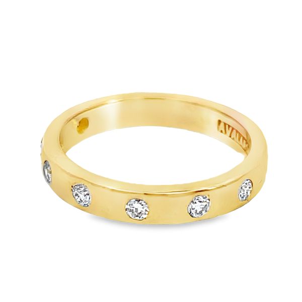 Modern Flush Set Lab Grown Diamond Ring Miner's Den Jewelers Royal Oak, MI