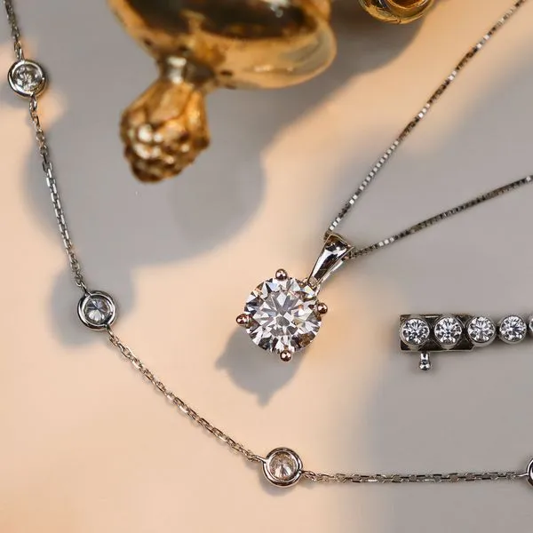 2.06ct Lab Grown Diamond Solitaire Pendant