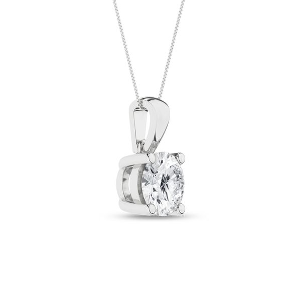 Round Lab Grown Diamond Solitaire Pendant – 1.52ct Image 3 Miner's Den Jewelers Royal Oak, MI