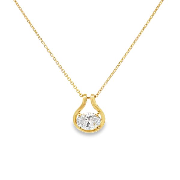 Lab Grown Diamond Pendant Image 2 Miner's Den Jewelers Royal Oak, MI