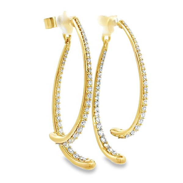 Lab Grown Diamond Earrings Image 2 Miner's Den Jewelers Royal Oak, MI