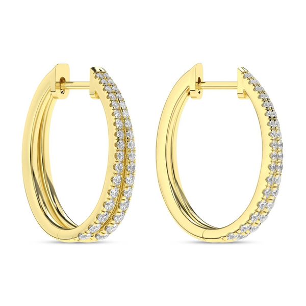 Lab Grown Diamond Earrings Image 2 Miner's Den Jewelers Royal Oak, MI