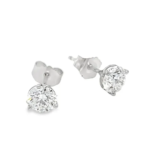 1.0ctw Lab Grown Diamond Studs Image 2 Miner's Den Jewelers Royal Oak, MI