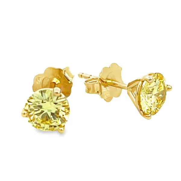 Inttense Yellow Lab Grown Diamond Earrings Miner's Den Jewelers Royal Oak, MI