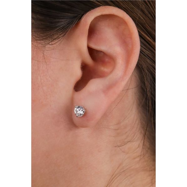 1.0ctw Lab Grown Diamond Stud Earrings Image 3 Miner's Den Jewelers Royal Oak, MI