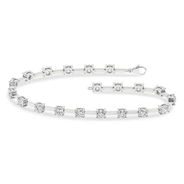 Lab Grown Diamond Station Bracelet – 4.00ctw