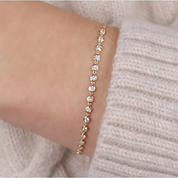 Diamond Bezel Bracelet Image 5 Miner's Den Jewelers Royal Oak, MI