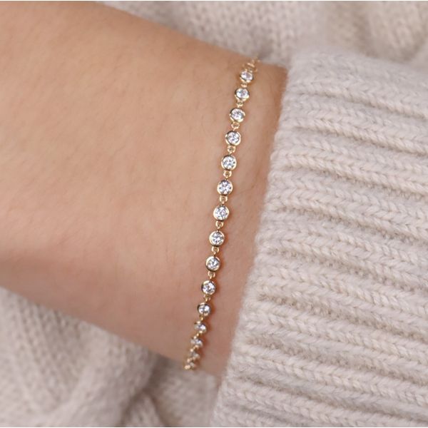 Diamond Bezel Bracelet Image 5 Miner's Den Jewelers Royal Oak, MI