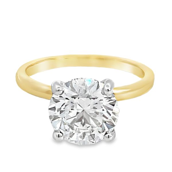 3.10ct Round Lab Grown Solitaire Engagement Ring Miner's Den Jewelers Royal Oak, MI